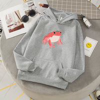 Kawaii Cute Animal Frog Sweatshirt Sports Hooded Sweatshirt