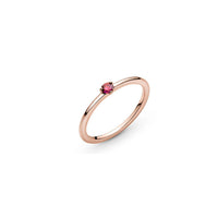 Sterling Silver Ring Rose Gold Solitaire Ring Epoxy Love Heart Ring