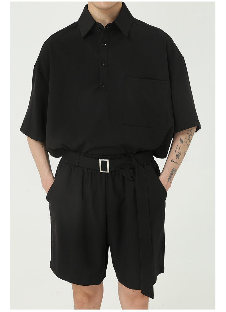 Summer Personality Trend Fashion Loose Suit Men
