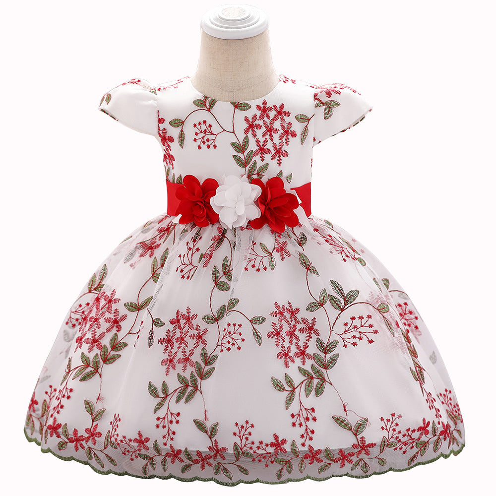 birthday party wedding dress skirt girls fluffy dress