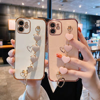 Electroplating Heart Mobile Phone Shell