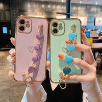 Electroplating Heart Mobile Phone Shell