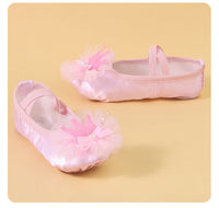 Children's Dance Shoes Soft Bottom Training Shoes Girl Cat's Paw Dancing
