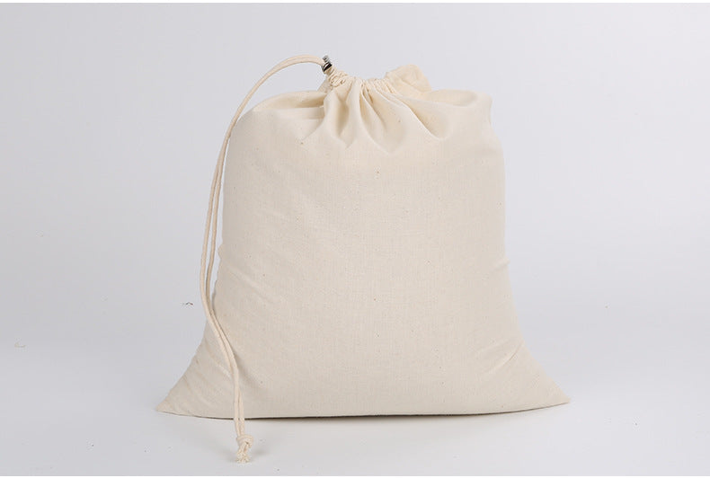Cotton Drawstring Bag Safe Store Foods Bag Multi-Purpose Fruit Vegetable Rice Bread Shopping Bag