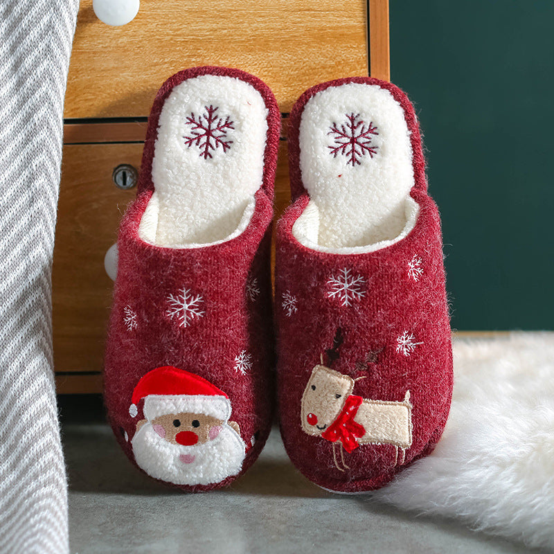 Christmas indoor non-slip home shoes men