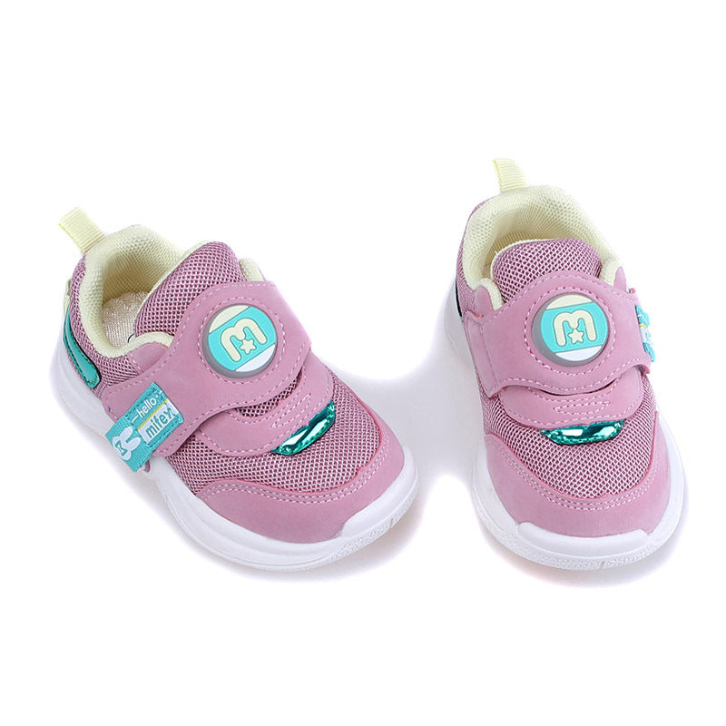 Children's shoes with bright flashing lights, baby functional shoes