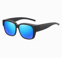 Blue-lens Sun Visor Sunglasses For Outdoor Driving