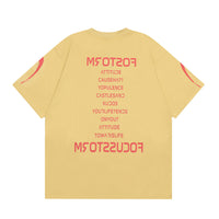 Fashion Letter Cotton T-shirt Summer Men