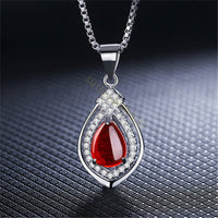 Waterdrop Blossom Carnelian Pendant With Green Chalcedony