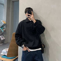 New Waffle Collar Sweatshirt For Men