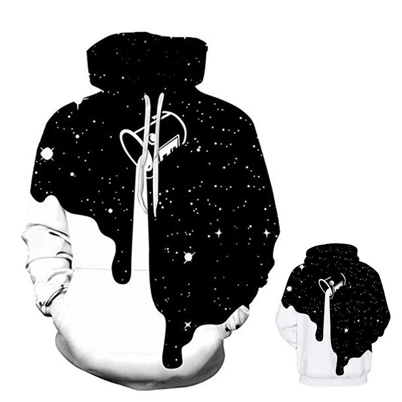 D Digital Printing Men's And Women's Hooded Sweater