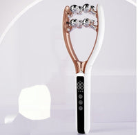 Electric V-Roller Facial Massager with Red & Blue Light
