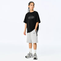 DK Kids' American-style Retro Embroidered Loose Short-sleeve Clothing