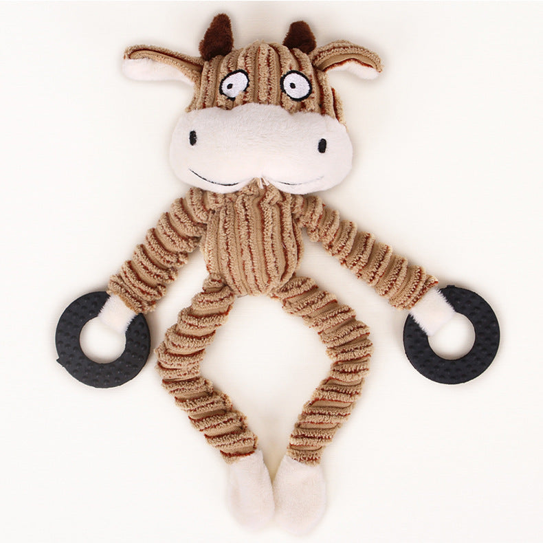 Dog Chew Toy Pet Plush Squeaky Paper Toy