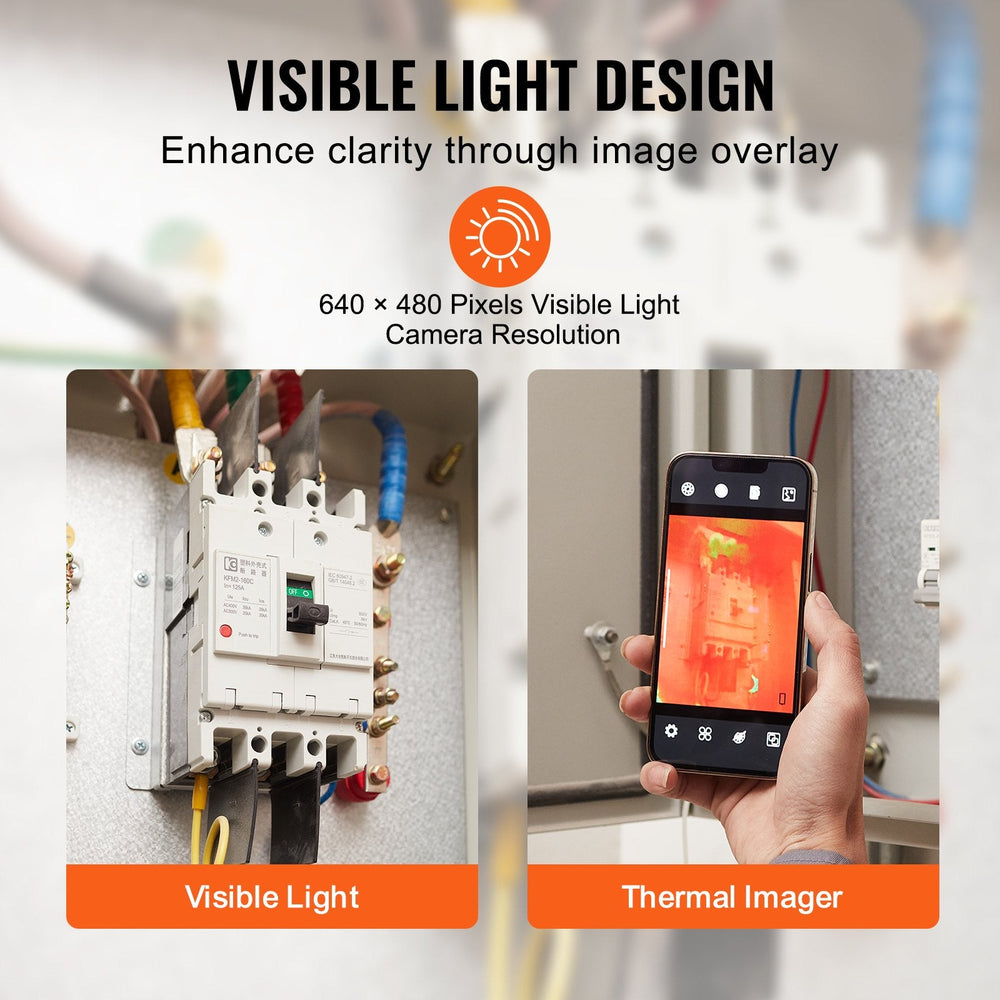 Wärmebildkamera Für Android Und IOS, Kabellose Infrarot-Wärmebildkamera Mit 256 X 192 IR-Auflösung, WLAN Und Visueller Kamera, Wärmebildkamera Mit 25 Hz Bildwiederholfrequenz Für Smartphones