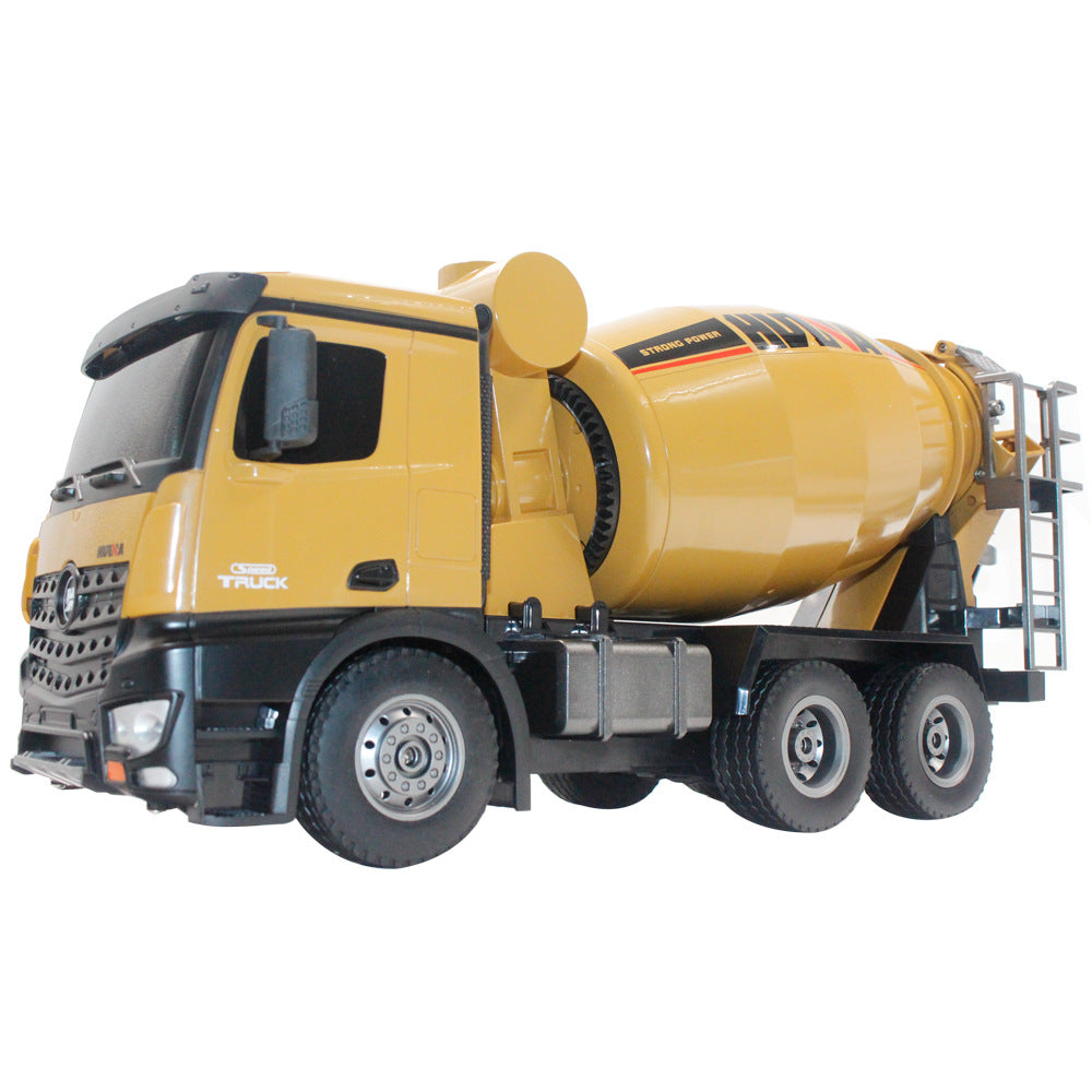 Semi-alloy Concrete Mixer Truck With Audio And Visual Remote Control For Kids