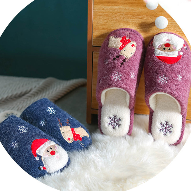 Christmas indoor non-slip home shoes men