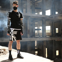 Loose fake two-piece fashion brand short-sleeved t-shirt