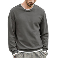 Solid Color European And American Men's Loose T-shirt