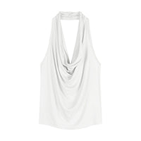 Spicy Girl-fit Sexy Boatneck Halterneck Sleeveless Top