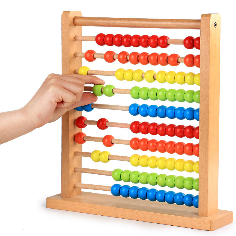 Children's wooden computing frame