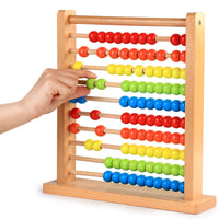 Children's wooden computing frame
