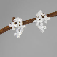 Light Luxury Gold-plated Flower Stud Earrings