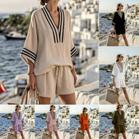 Women's Oversized Summer Top & Shorts 2-Piece Set