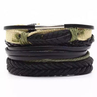 Multi-layer Bracelet Set Vintage-style Jewelry For Men