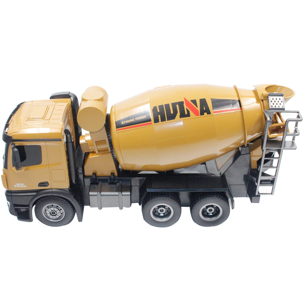 Semi-alloy Concrete Mixer Truck With Audio And Visual Remote Control For Kids