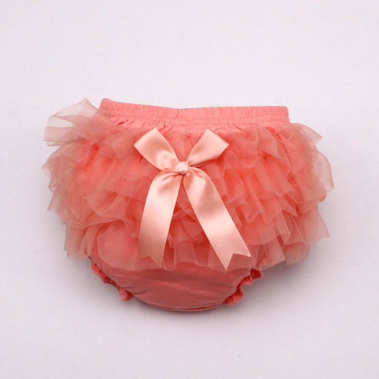 Bow Mesh Cute Shorts Infant Korean Children's Clothing