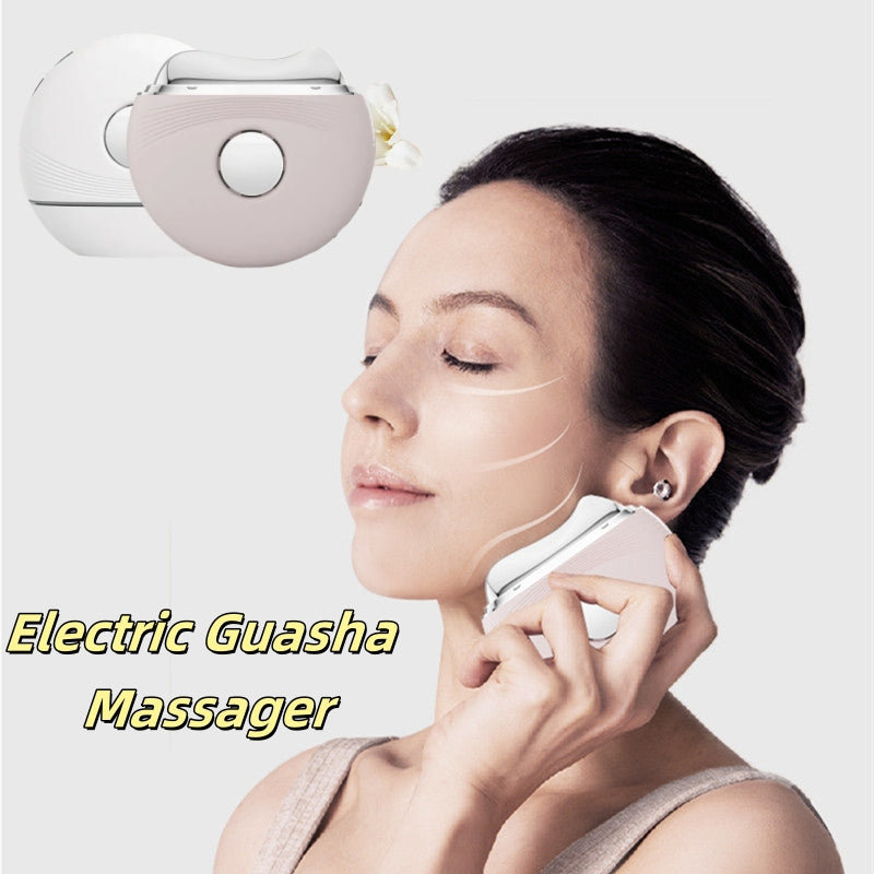 Electric Guasha Massager EMS Face  Remove Edema Firming Skin Clod Heat Body Scraping Therapy Skincare Beauty Device