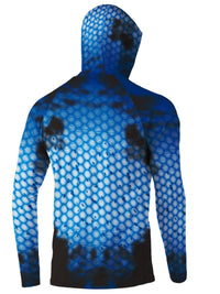 Fishing Hoodie UPF 50 Anti UV Sailing Shirt Surfing Face Cover Neck Summer Men Long Sleeve Hunting Jersey Camisa De Pesca Performance Fish Gear Beach Tops Wear Climbing Uniform Angling