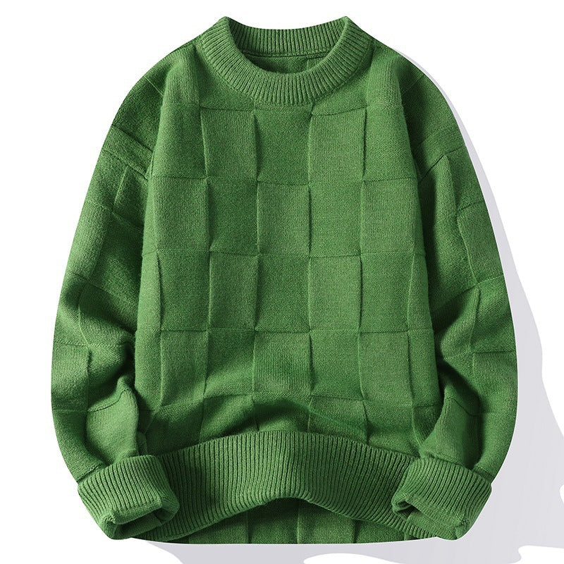 Stylish And Minimalist Design Mens Long Sleeve Crew Neck Top
