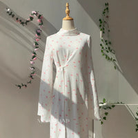 Women's Clothes Clothes Fresh Autumn Floral French Dress Women