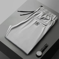 Summer Lightweight Ice-silk Pants Loose Straight Fit