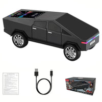 WS-580 Bluetooth Pickup Truck Portable Speaker With Display, High-definition Sound, TWS Pairing, FM Radio, Built-in Microphone For Hands-free Calls, A Surprising Gift For Car Enthusiasts