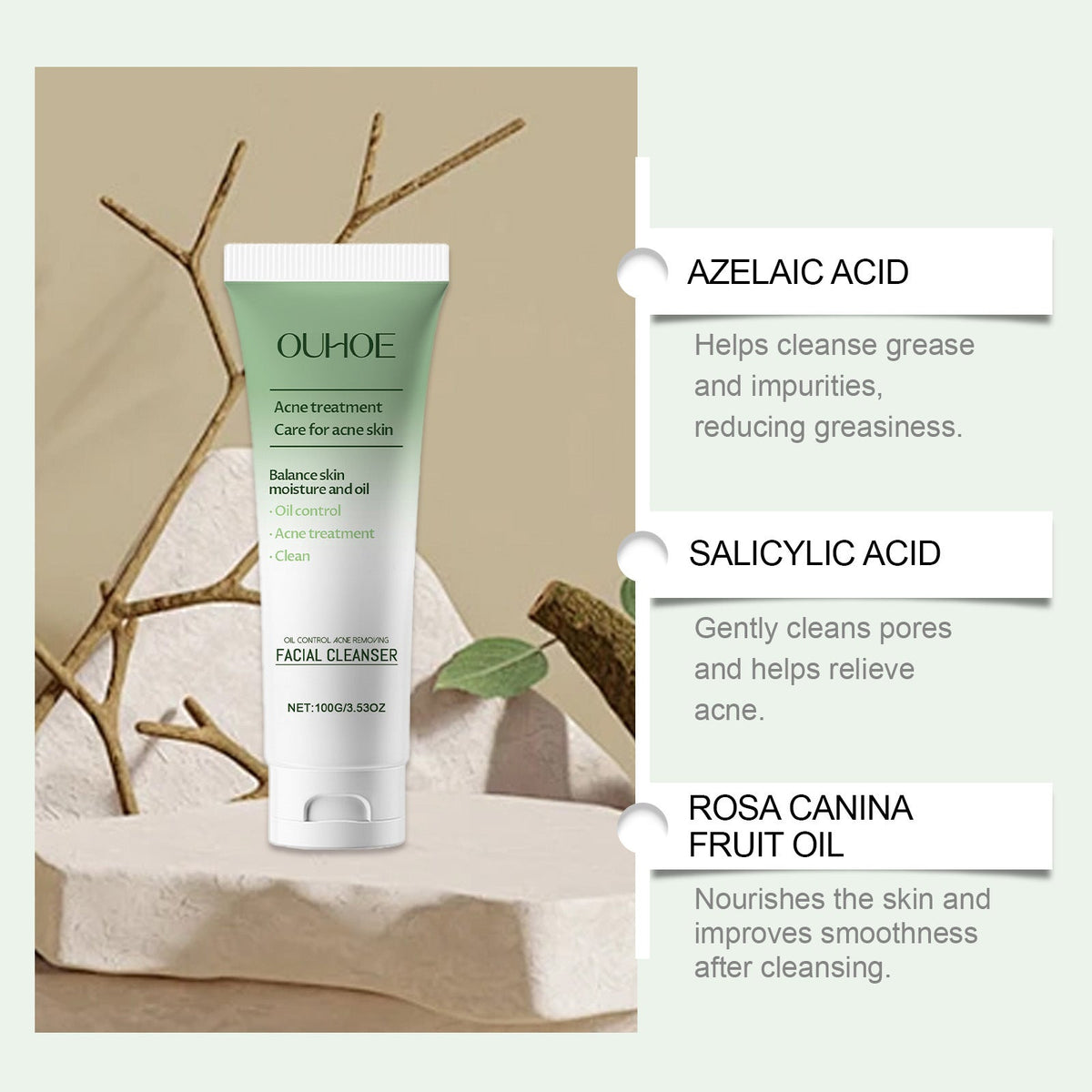 Daily Facial Cleanser for Gentle Skin Care