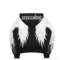 Fashion Casual Printed Polyester Sweater