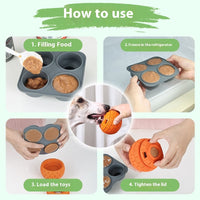 Natural Rubber Food Dropping Ball Toys