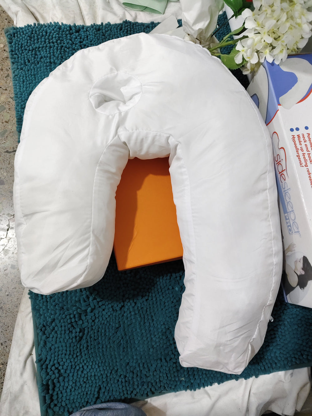 Cotton Pillow Side Sleeper Pillows Neck & Back Pillow Hold Neck Spine Protection Cotton Pillow Health Care