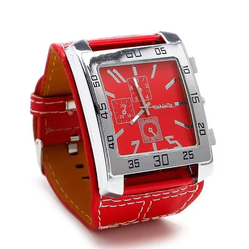 Men's Stylish And Cool Military-style Watch Square Dial Simulated