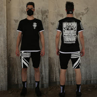 Loose fake two-piece fashion brand short-sleeved t-shirt