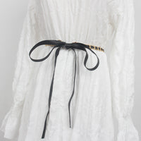 Chain Belt Retro Fine Decoration Waist Matching Shirt Black Waist Chain Accessories