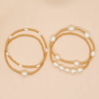 Affordable Luxury Pearl Bracelet A Chic Woven Gold-bead Accessory To Elevate Your Look