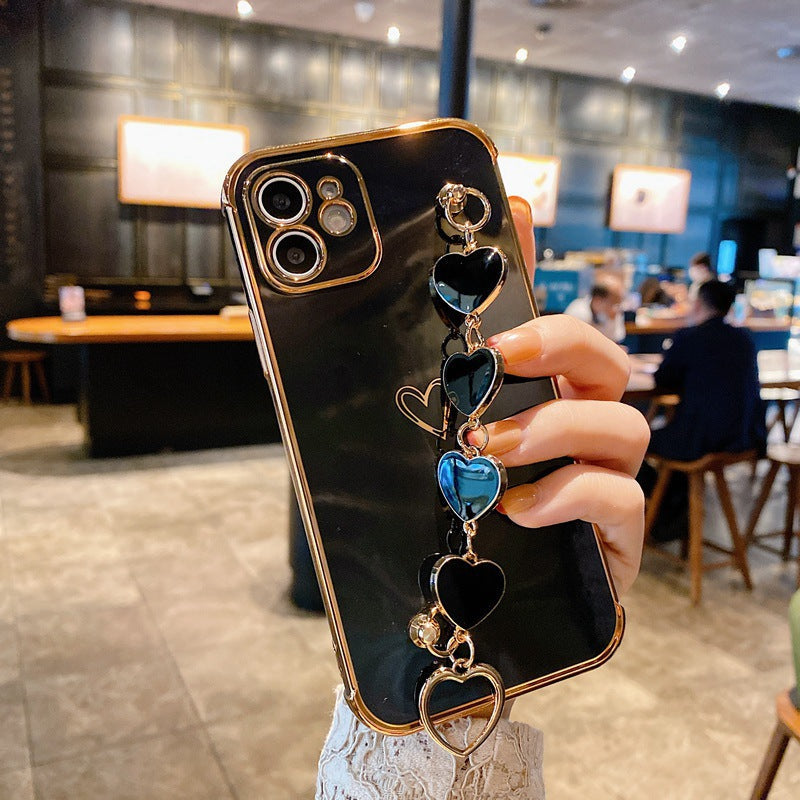 Electroplating Heart Mobile Phone Shell