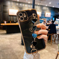 Electroplating Heart Mobile Phone Shell