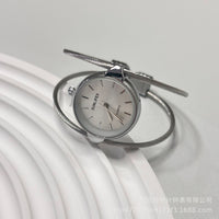 Womens Minimalist Open Bangle Watch