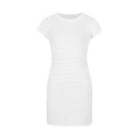 Figure-flattering Basic Short-sleeve Dress