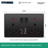 British British Standard Multi-Use Hong Kong Version Switches And Sockets